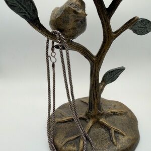 Vintage Sterling Silver Popcorn Chain Necklace 10.5g - 23”